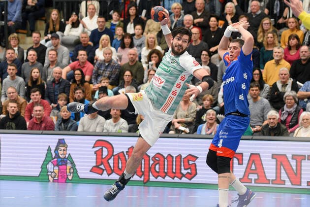 Evgeni Pevnov (TSV Hannover-Burgdorf 14) Handball, Maenner, DKB , LIQUI MOLY Handball Bundesliga, 22.12.2019, Foto:TBaur Eibner HBW Balingen-Weilstetten vs. TSV Hannover-Burgdorf Balingen Copyright: xBaur xEibner-Pressefotox EP_Toba