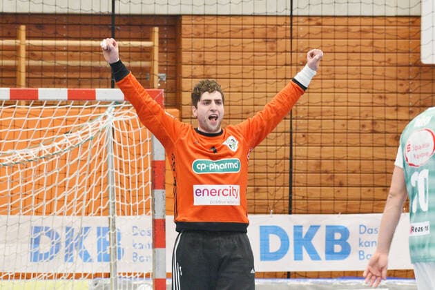 Domenico Ebner (TSV Hannover-Burgdorf 1) im Tor Handball, Maenner, DKB , LIQUI MOLY Handball Bundesliga, 22.12.2019, Foto:TBaur Eibner HBW Balingen-Weilstetten vs. TSV Hannover-Burgdorf Balingen Copyright: xBaur xEibner-Pressefotox EP_Toba