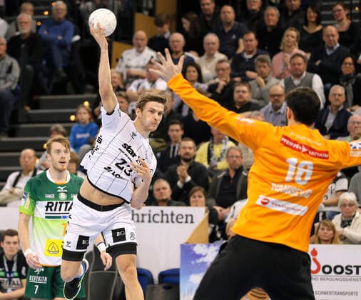 Foto : - Handball Herren 1. Bundesliga am So. 22.12.2019 THW Kiel - HSG Wetzlar 20 - 27
