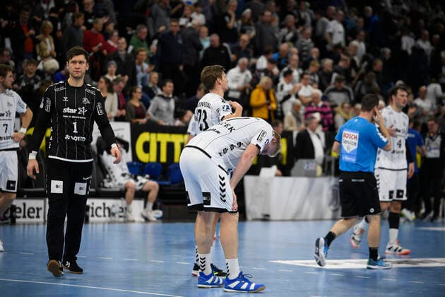 Frust beim THW Kiel, Handball-Bundesliga, Liqui-Moly-HBL, Männer, 18. Spieltag, THW Kiel vs HSG Wetzlar, 22.12.19 Kiel Sparkassen Arena Schleswig-Holstein Germany