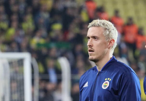 Max Kruse of Fenerbahce during the Turkish Super league derby match between Fenerbahce and Besiktas at Ulker Stadium in Istanbul , Turkey on December 22 , 2019. 