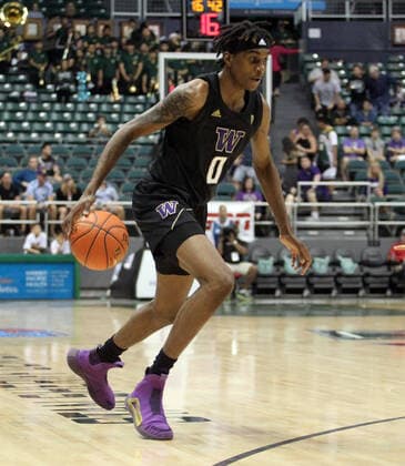 December 23, 2019 - Washington Huskies forward Jaden McDaniels (0) during a game at the Diamond Head Classic between the Hawaii Rainbow Warriors and the Washington Huskies at the Stan Sheriff Center in Honolulu, HI - CSM. NCAA, College League, USA Basketball 2019: Diamond Head Classic Hawaii v Washington DEC23 - ZUMAc04_ 20191223_zaf_c04_210 Copyright: xMichaelxSullivanx
