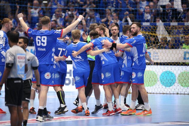 Siegesjubel bei TBV Lemgo Lippe GER, Handball, 1. Bundesliga, TBV Lemgo Lippe gegen HC Erlangen, 26.12.2019 Lemgo Copyright: xStrohdiekx Eibner-Pressefotox EP_jsk