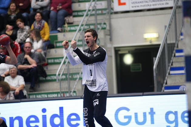 Jonas Maier(SG BBM Bietigheim 1) GER, Handball, 2. Bundesliga, ASV Hamm-Westfalen gegen SG BBM Bietigheim, 26.12.2019 Hamm Copyright: xStrohdiekx Eibner-Pressefotox EP_jsk