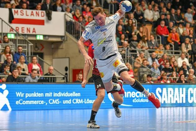 Christoph Steinert (SC Magdeburg 8) GER, Handball, 1. Handball-Bundesliga, HSG Nordhorn-Lingen - SC Magdeburg, 26.12.2019, EmslandArena Lingen Copyright: xWenzelx Eibner-Pressefotox EP_fwl