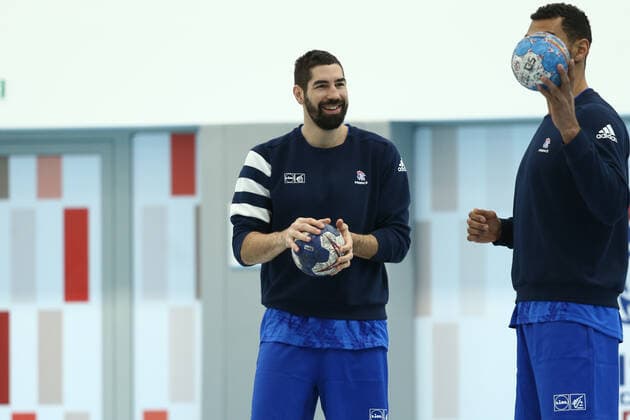 Handball WM, Frankreich Training Nikola Karabatic (France) HANDBALL : Entrainement Equipe de France masculine - Preparation EHF EURO 2020 - 27 12 2019 KevinDomas Panoramic 