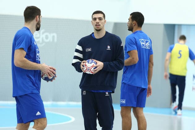 Handball WM, Frankreich Training Mathieu Grebille (France) HANDBALL : Entrainement Equipe de France masculine - Preparation EHF EURO 2020 - 27 12 2019 KevinDomas Panoramic 