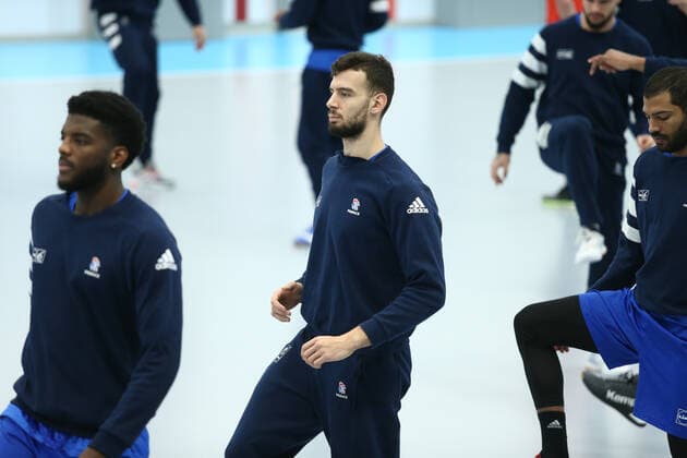 Handball WM, Frankreich Training Nedim Remili (France) HANDBALL : Entrainement Equipe de France masculine - Preparation EHF EURO 2020 - 27 12 2019 KevinDomas Panoramic 