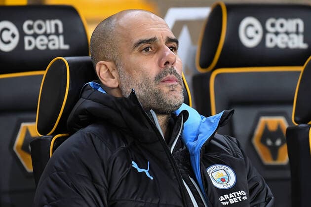 Wolverhampton Wanderers v Manchester City Premier League Manchester City Manager Josep Guardiola prior to the Premier League match at Molineux, Wolverhampton Content Not Available For UK Newspapers Copyright: xMartynxHaworthx FIL-13993-0121