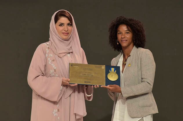 Foto Fabio Ferrari - LaPresse 28 Dicembre 2019 Dubai ( Emirati Arabi ) 14ma edizione di Dubai International Sports Conference - Second Session - Empowering Women in Football - Globe Soccer Award 2019 Nella foto:Sara Gama (Italy national team, Nationalteam Player ) photo Fabio Ferrari LaPresse December 28, 2019 Dubai (Unated Arab Emirate) Sport 13th edition of the Dubai International Sports Conference - Second Session - Empowering Women in Football - Globe Soccer Award 2019 In the pic:Sara Gama (Italy National Team Player )  Copyright: xFabioxFerrari LaPresse LaPresse x
