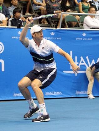 December 28, 2019 - Sam Querrey returns a volley in the championship match at the Hawaii Open invitational tournament between 44th ranked Sam Querrey (USA) and unranked Brandon Nakashima (USA) at the Stan Sheriff Center in Honolulu, HI - CSM Tennis 2019: Hawaii Open DEC28 - ZUMAc04_ 20191228_zaf_c04_347 Copyright: xMichaelxSullivanx