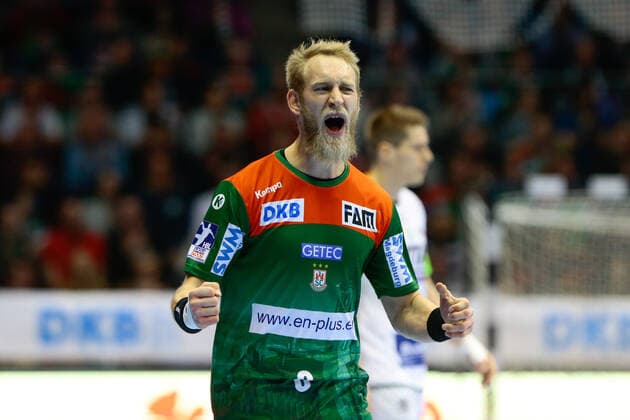 29.12.2019, xtgx, Handball Liqui Moly HBL, SC Magdeburg - HSG Wetzlar emspor, v.l. Matthias Musche (Magdeburg, 6) Jubel, Torjubel, jubelt ueber das Tor, celebrate the goal, celebration GETEC Arena