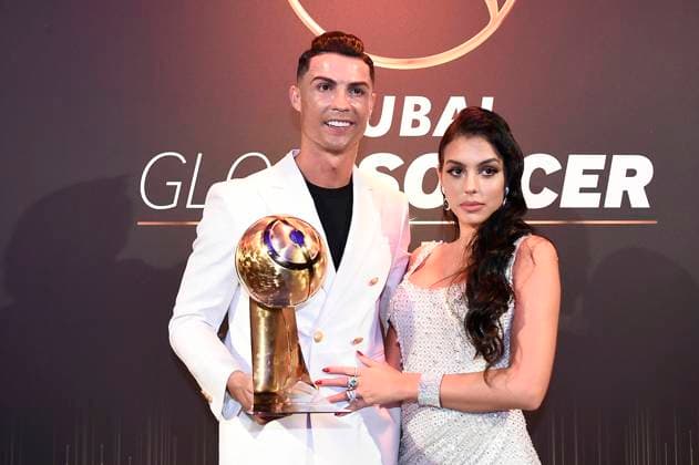 Foto Fabio Ferrari - LaPresse 29 Dicembre 2019 Dubai ( Emirati Arabi ) Globe Soccer Award 2019 - Undicesima Edizione. Nella foto: Cristiano Ronaldo, Georgina Rodriguez photo Fabio Ferrari LaPresse December 29, 2019 Dubai (Unated Arab Emirate) Sport Globe Soccer Award 2016 - 11th Edition. In the pic: Cristiano Ronaldo, Georgina Rodriguez  Copyright: xFabioxFerrari LaPressex