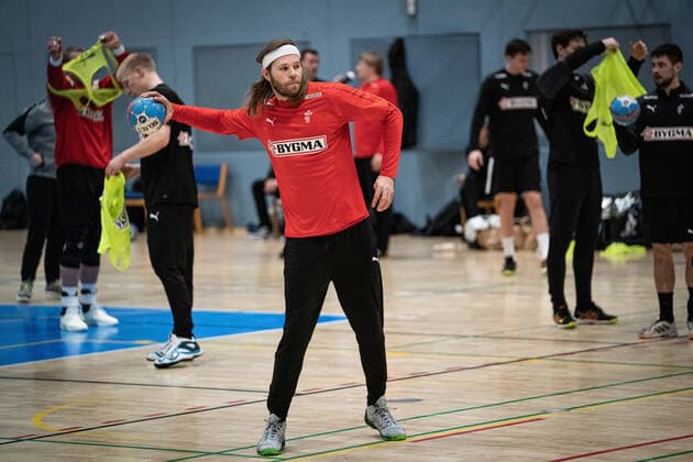 Mikkel Hansen til traening med herrehaandboldslandsholdet i Idraettens Hus i Broendby, mandag den 30. december 2019.. , Broendby Denmark Copyright: RitzauxScanpix NielsxChristianxVilmannx COP101 spdk20191230-115823-L
