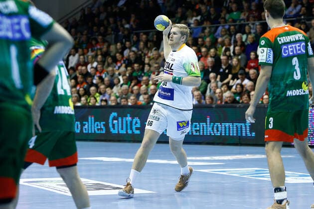 29.12.2019, xtgx, Handball Liqui Moly HBL, SC Magdeburg - HSG Wetzlar emspor, v.l. Anton Lindskog (Wetzlar, 66) GETEC Arena