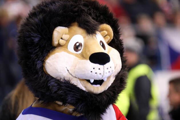 Mascot Tuk is seen during the 2020 IIHF World Junior Ice hockey, Eishockey Championships Group B match between Germany and Canada in Ostrava, Czech Republic, on December 30, 2019. (CTKxPhoto PetrxSznapka) CTKPhotoP201912300507101  SZN 15