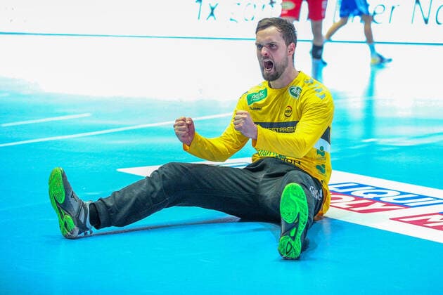 Felix Storbeck (ASV Hamm-Westfalen 1) GER, Handball, 2. Bundesliga, ASV Hamm-Westfalen gegen VfL Gummersbach, 30.12.2019 Dortmund Copyright: xEibner-Pressefotox EP_JSK