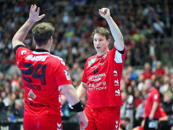 v.l. Merten Krings (ASV Hamm-Westfalen 24), Jakob Schwabe (ASV Hamm-Westfalen 11) GER, Handball, 2. Bundesliga, ASV Hamm-Westfalen gegen VfL Gummersbach, 30.12.2019 Dortmund Copyright: xEibner-Pressefotox EP_JSK