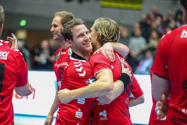 v.l. Merten Krings (ASV Hamm-Westfalen 24), Marten Franke (ASV Hamm-Westfalen 55) GER, Handball, 2. Bundesliga, ASV Hamm-Westfalen gegen VfL Gummersbach, 30.12.2019 Dortmund Copyright: xEibner-Pressefotox EP_JSK