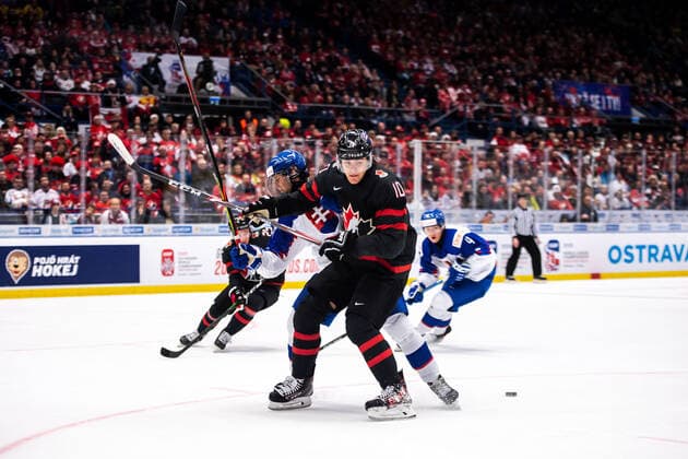 200102 Raphael Lavoie of Canada during the 2020 IIHF World Junior Championship quarterfinal between Canada and Slovakia on January 2, 2020 in Ostrava. Photo: Simon Hastegard BILDBYRAN kod SH 180169 ishockey Ice hockey, Eishockey u20 jvm jvm 2020 jvm 19-20 iihf world junior championship world juniors bbeng kvartsfinal quarter final kanada slovakien Copyright: SIMONxHASTEGARD BB200102BB089