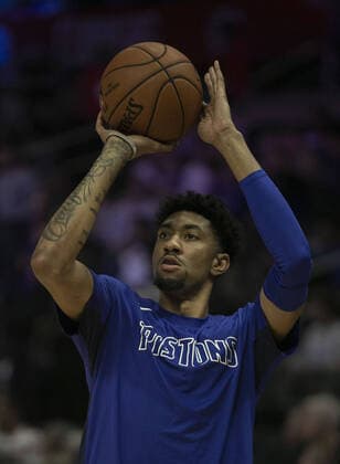 January 2, 2020, Los Angeles, California, USA: Christian Wood 35 of the Detroit Pistons during warmups prior to their NBA, Basketball Herren, USA game with the Los Angeles Clippers on Thursday January 2, 2020 at the Staples Center in Los Angeles, California. JAVIER ROJAS PI Clippers vs Pistons - ZUMAp124 20200102_zaa_p124_006 Copyright: xJavierxRojasx