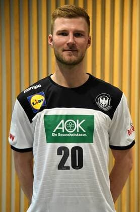 03.01.2019 Frankfurt am Main, Bekanntgabe des Aufgebotes des Deutschen Handballbundes zur EHF EURO 2020 - A-Handballnationalmannschaft - Kader Philipp Weber (20, GER) :