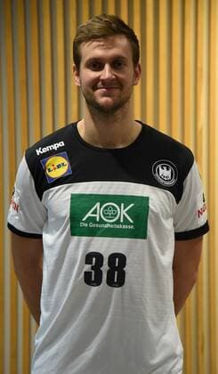 03.01.2019 Frankfurt am Main, Bekanntgabe des Aufgebotes des Deutschen Handballbundes zur EHF EURO 2020 - A-Handballnationalmannschaft - Kader Fabian Böhm (38, GER) :