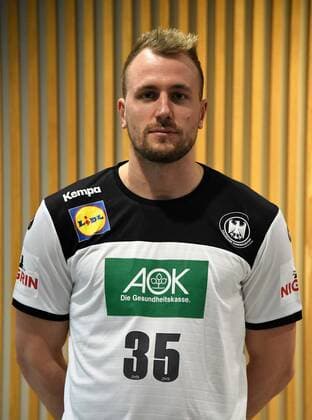 03.01.2019 Frankfurt am Main, Bekanntgabe des Aufgebotes des Deutschen Handballbundes zur EHF EURO 2020 - A-Handballnationalmannschaft - Kader Julius Kühn (35, GER) :