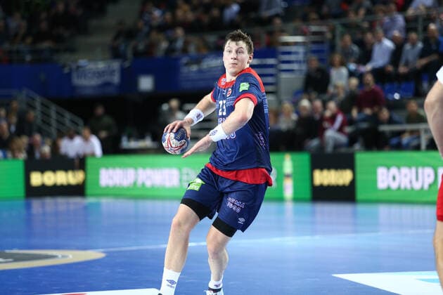 Handball, Länderspiel, Dänemark - Norwegen Goeran Johannessen (Norvege) HANDBALL : Danemark vs Norvege - Golden League - 1ere journee - 03 01 2020 KevinDomas Panoramic 