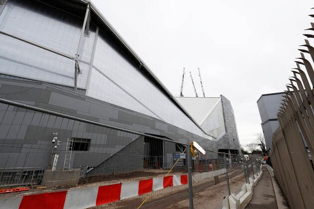 4th January 2020; Griffin Park, London, England; English FA Cup Football, Brentford FC versus Stoke City; General view of Brentford Community Stadium currently under construction in Brentford, west London with a projected capacity of 17,505. It is planned to be the home of Brentford FC and London Irish RFC - Editorial Use  ActionPlus12200256 JohnxPatrickxFletcher