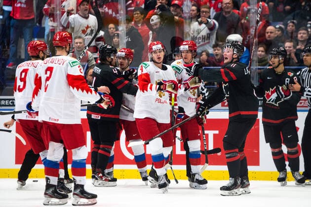200105 Yegor Zamula of Russia during the 2020 IIHF World Junior Championship gold medal game between Canada and Russia on January 5, 2020 in Ostrava. Photo: Simon Hastegard BILDBYRAN kod SH 180176 ishockey Ice hockey, Eishockey u20 jvm jvm 2020 jvm 19-20 iihf world junior championship world juniors bbeng final kanada ryssland depp Copyright: SIMONxHASTEGARD BB200105ZQ015