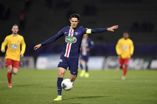 09 EDINSON CAVANI (PSG) FOOTBALL : Linas-Montlhery vs Paris SG - Coupe de France - 05 01 2020 AnthonyBIBARD FEP Panoramic 