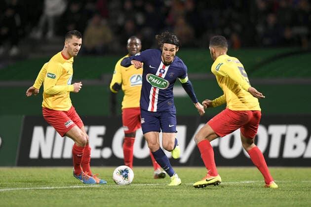 09 EDINSON CAVANI (PSG) FOOTBALL : Linas-Montlhery vs Paris SG - Coupe de France - 05 01 2020 AnthonyBIBARD FEP Panoramic 