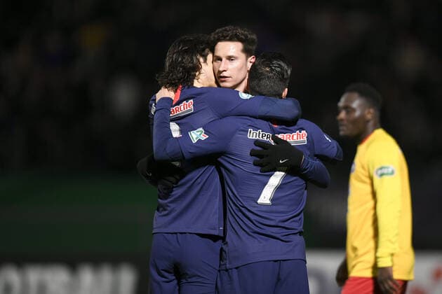 Sport Bilder des Tages JOIE - 23 JULIAN DRAXLER (PSG) FOOTBALL : Linas-Montlhery vs Paris SG - Coupe de France - 05 01 2020 AnthonyBIBARD FEP Panoramic 