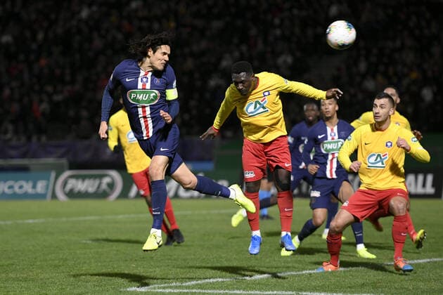09 EDINSON CAVANI (PSG) FOOTBALL : Linas-Montlhery vs Paris SG - Coupe de France - 05 01 2020 AnthonyBIBARD FEP Panoramic 