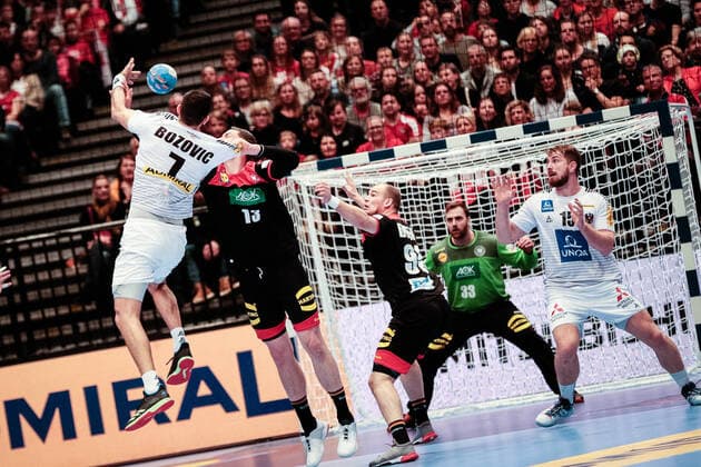 06.01.2020, Stadthalle, Wien, AUT, EHF EM 2020, Testspiel, Oesterreich vs Deutschland, im Bild Janko Bozovic (AUT) during a friendly match at the menÂ¥s EHF EURO 2020 between Austria and Germany at the Stadthalle in Vienna, Austria on 2020 01 06. Wien