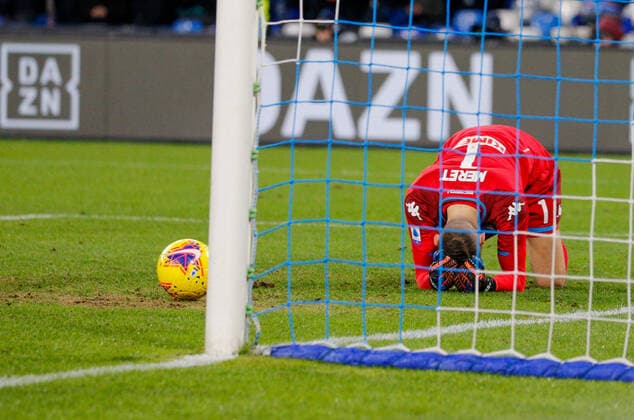 January 6, 2020, Naples, Campania, Italy: During the Italian Serie A Football match SSC Napoli vs AC Inter on January 06, 2020 at the San Paolo stadium in Naples..In picture MERET Napoli vs Inter - Italian serie A footbal 2019 2020 - ZUMAs236 20200106_zap_s236_018 Copyright: xFabioxSassox