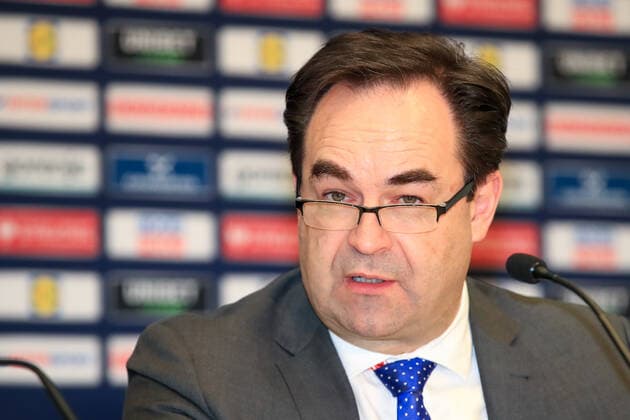 HANDBALL - EHF EURO 2020 GRAZ,AUSTRIA,07.JAN.20 - HANDBALL - EHF European Men s Handball Championship 2020, preview, press conference, PK, Pressekonferenz Image shows manager Armin Egger (MCG Graz). GEPAxpictures xMarioxBuehner