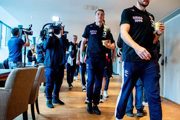 200108 Kristian Bjornsen of Norway during a press event ahead of the EHF European Handball Championship on January 8, 2020 in Trondheim. Photo: Vegard Wivestad Grott BILDBYRAN kod VG 170452 bbeng handball handball handboll handball-em 2020 european men?s handball championship 2020 em 2020 handbolls-em 2020 ehf euro 2020 norge norway Copyright: VEGARDxWIVESTADxGRoTT BB200108VG005