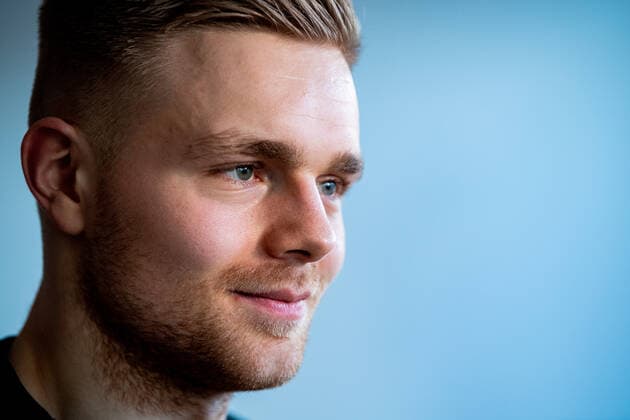 200108 Tom Kare Nikolaisen of Norway during a press event ahead of the EHF European Handball Championship on January 8, 2020 in Trondheim. Photo: Vegard Wivestad Grott BILDBYRAN kod VG 170452 bbeng handball handball handboll handball-em 2020 european men?s handball championship 2020 em 2020 handbolls-em 2020 ehf euro 2020 norge norway Copyright: VEGARDxWIVESTADxGRoTT BB200108VG007