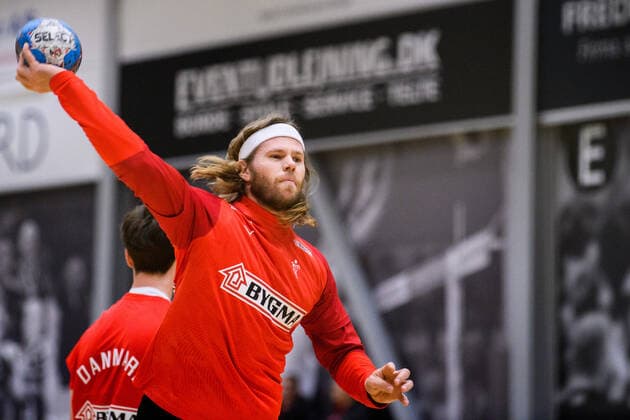 200108 Mikkel Hansen under en träning med det danska handbollslandslaget den 8 januari 2020 i Köpenhamn. Copyright: PETTERxARVIDSON BB200108PA050