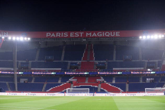 ILLUSTRATION - TRIBUNE FOOTBALL : Paris SG vs Saint Etienne - Coupe de la Ligue BKT - 08 01 2020 FEP Panoramic 