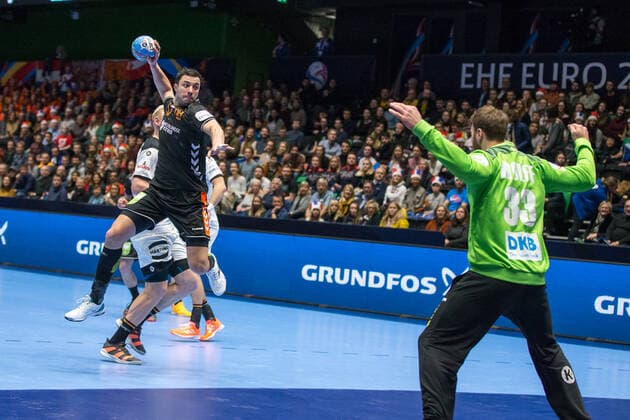 BENGHANEM Samir (Pays-Bas - Netherlands) HANDBALL : Championnat d Europe 2020 - Allemagne vs Pays bas - 01 09 2020 THEOPHILELaurent Panoramic 