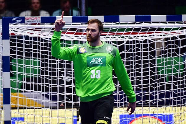 Handball-EM Deutschland - Niederlande am 09.01.2020 in der Nye Nidarohallen in Trondheim Andreas WOLFF ( Deutschland )