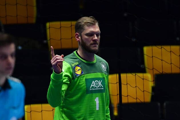 Handball-EM Deutschland - Niederlande am 09.01.2020 in der Nye Nidarohallen in Trondheim Johannes BITTER ( Deutschland )
