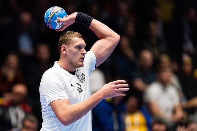 Handball, EM, Spanien - Lettland 200109 Dainis Kristopans of Latvia during the EHF European Handball Championship match between Spain and Latvia on January 9, 2020 in Trondheim. Photo: Vegard Wivestad Grott BILDBYRAN kod VG 170457 bbeng handball handball handboll handball-em 2020 european men?s handball championship 2020 em 2020 handbolls-em 2020 ehf euro 2020 spania spanien spain latvia Copyright: VEGARDxWIVESTADxGRoTT BB200109VG053