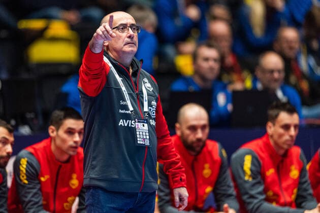 Handball, EM, Spanien - Lettland 200109 Jordi Ribera Romans, head coach of Spain, during the EHF European Handball Championship match between Spain and Latvia on January 9, 2020 in Trondheim. Photo: Vegard Wivestad Grott BILDBYRAN kod VG 170457 bbeng handball handball handboll handball-em 2020 european men?s handball championship 2020 em 2020 handbolls-em 2020 ehf euro 2020 spania spanien spain latvia Copyright: VEGARDxWIVESTADxGRoTT BB200109VG056
