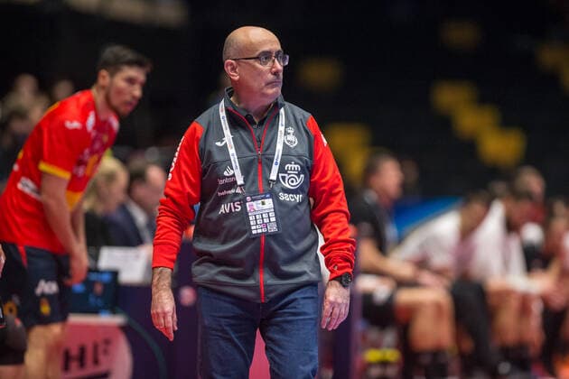 Handball, EM, Spanien - Lettland RIBERA ROMANS Jordi (Espagne - Spain) HANDBALL : Championnat d Europe 2020 : Espagne vs Lettonie - 09 01 2020 THEOPHILELaurent Panoramic 