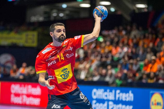 Handball, EM, Spanien - Lettland SOLE SALA Ferran (Espagne - Spain) HANDBALL : Championnat d Europe 2020 : Espagne vs Lettonie - 09 01 2020 THEOPHILELaurent Panoramic 