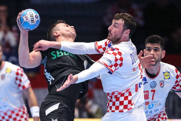 Croatia vs Montenegro: Group A - Men s EHF EURO 2020 GRAZ, AUSTRIA - JANUARY 09: during the Men s EHF EURO 2020 group A match between Croatia and Montenegro at Stadthalle on January 9, 2020 in Graz, Austria.  LukaxStanzl PIXSELL